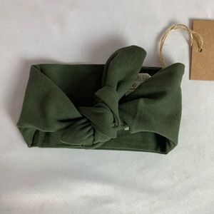 The Simple Folk the everyday headband in olive 0/6 months
